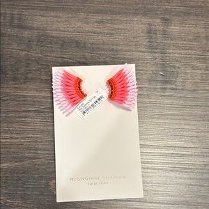 Mignonne Gavigan Vibrant Pink Multi color Earrings - NWT